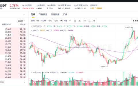 艾达币ADA实时价格行情 艾达币历史K线走势图24小时数据