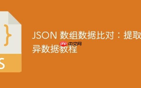 JSON 数组数据比对：提取差异数据教程