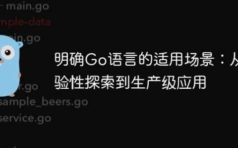 明确Go语言的适用场景：从实验性探索到生产级应用