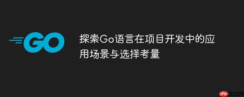 探索Go语言在项目开发中的应用场景与选择考量