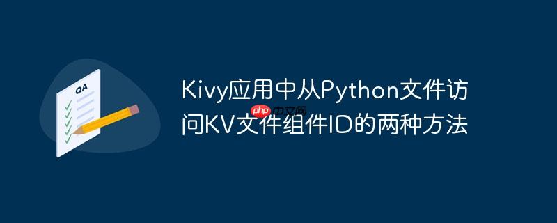 kivy应用中从python文件访问kv文件组件id的两种方法