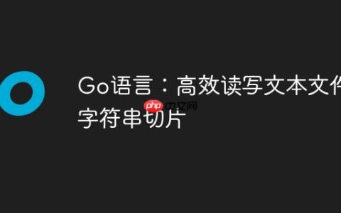 Go语言：高效读写文本文件到字符串切片