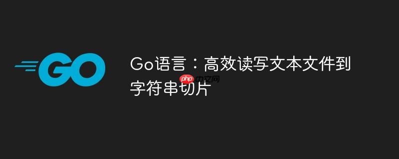 Go语言:高效读写文本文件到字符串切片