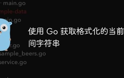 使用 Go 获取格式化的当前时间字符串