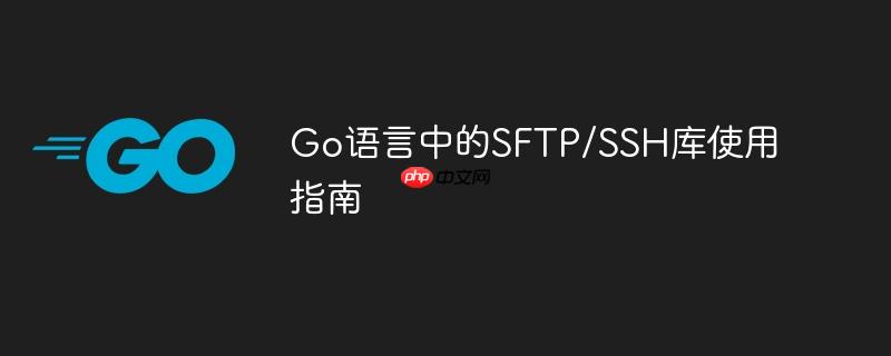go语言中的sftp/ssh库使用指南