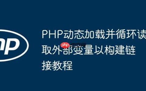 PHP动态加载并循环读取外部变量以构建链接教程