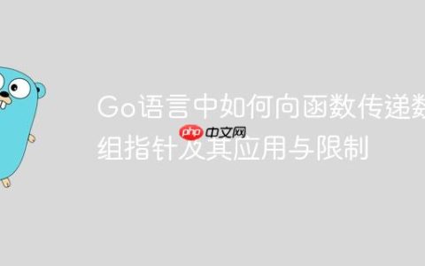 Go语言中如何向函数传递数组指针及其应用与限制