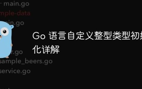 Go 语言自定义整型类型初始化详解