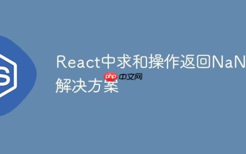 React中求和操作返回NaN的解决方案