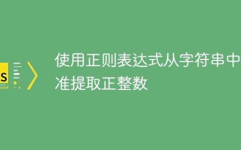 使用正则表达式从字符串中精准提取正整数