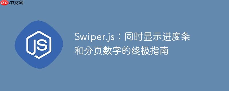 swiper.js:同时显示进度条和分页数字的终极指南