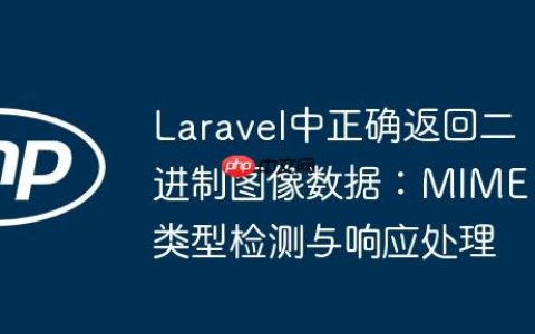 Laravel中正确返回二进制图像数据：MIME类型检测与响应处理
