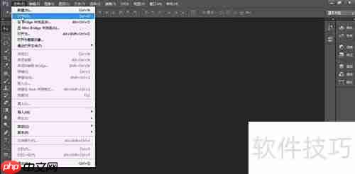 Photoshop CS5打开文件方法