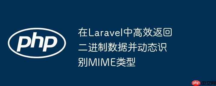 在laravel中高效返回二进制数据并动态识别mime类型