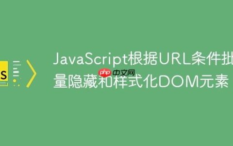 JavaScript根据URL条件批量隐藏和样式化DOM元素