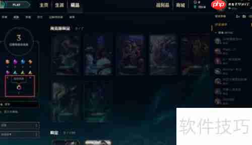 掌盟炫彩皮肤查看攻略