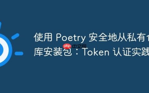 使用 Poetry 安全地从私有仓库安装包：Token 认证实践