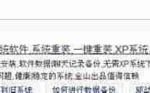 金山大师教你轻松重装系统