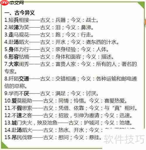 古文实词翻译技巧