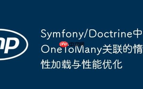 Symfony/Doctrine中OneToMany关联的惰性加载与性能优化