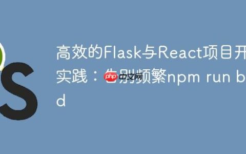 高效的Flask与React项目开发实践：告别频繁npm run build