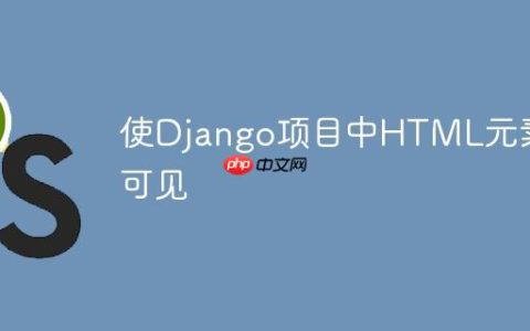 使Django项目中HTML元素可见