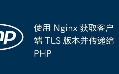 使用 Nginx 获取客户端 TLS 版本并传递给 PHP
