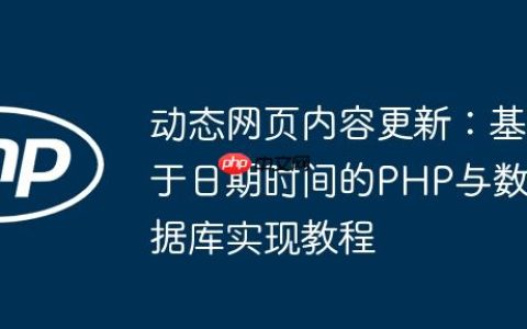 动态网页内容更新：基于日期时间的PHP与数据库实现教程