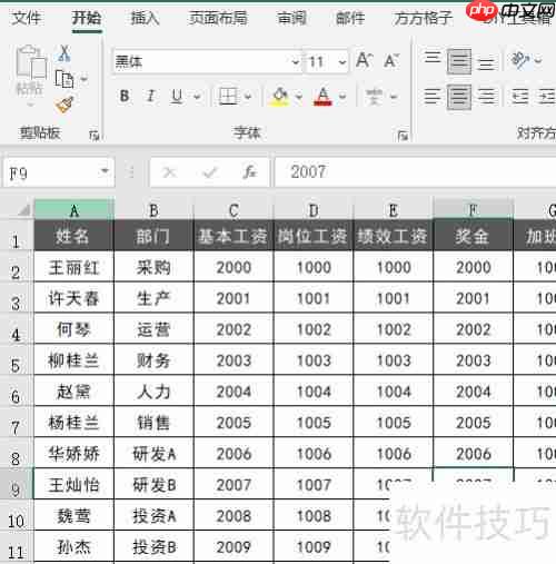 Excel工资条群发邮件教程
