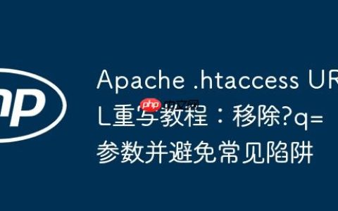 Apache .htaccess URL重写教程：移除?q=参数并避免常见陷阱
