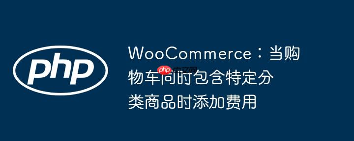woocommerce:当购物车同时包含特定分类商品时添加费用