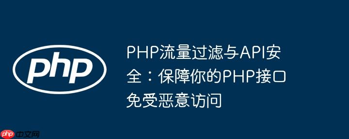 php流量过滤与api安全:保障你的php接口免受恶意访问