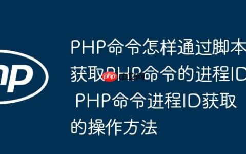 PHP命令怎样通过脚本获取PHP命令的进程ID PHP命令进程ID获取的操作方法