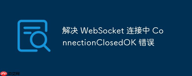 解决 websocket 连接中 connectionclosedok 错误