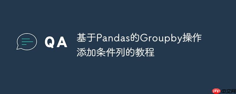 基于pandas的groupby操作添加条件列的教程