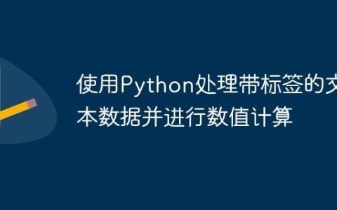 使用Python处理带标签的文本数据并进行数值计算