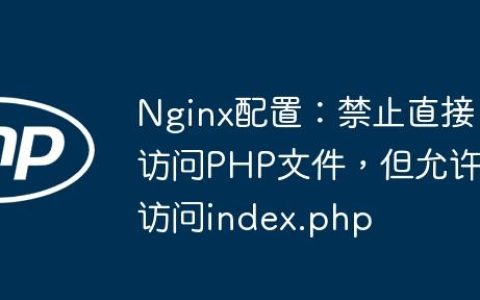 Nginx配置：禁止直接访问PHP文件，但允许访问index.php