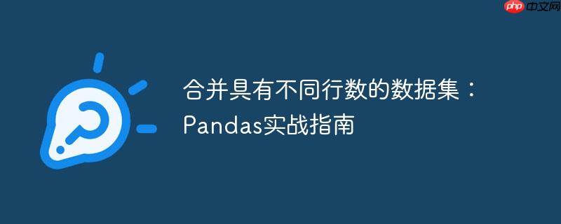 合并具有不同行数的数据集:Pandas实战指南