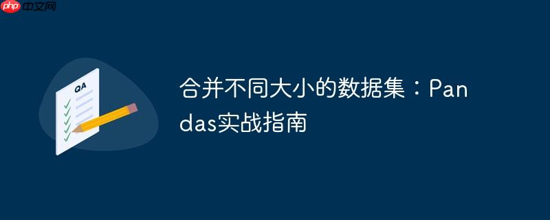 合并不同大小的数据集:pandas实战指南