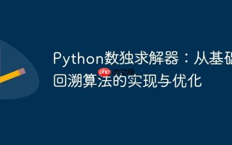 Python数独求解器：从基础到回溯算法的实现与优化
