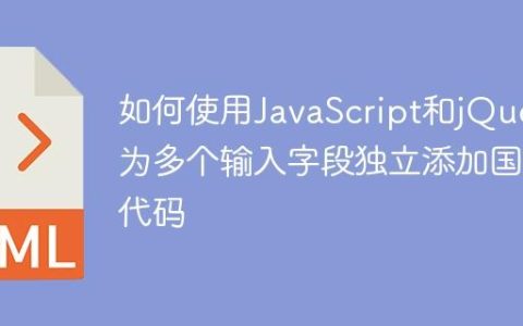 如何使用JavaScript和jQuery为多个输入字段独立添加国家代码