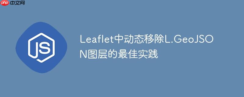 Leaflet中动态移除L.GeoJSON图层的最佳实践