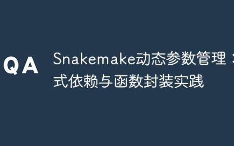 Snakemake动态参数管理：链式依赖与函数封装实践