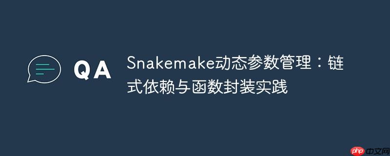 Snakemake动态参数管理:链式依赖与函数封装实践