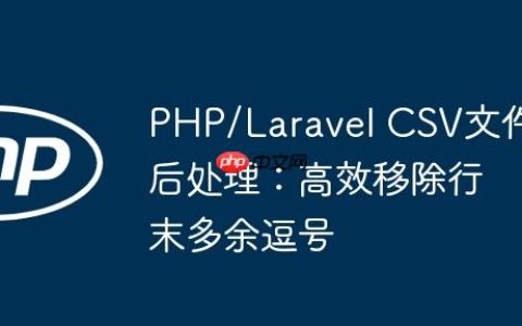 PHP/Laravel CSV文件后处理：高效移除行末多余逗号