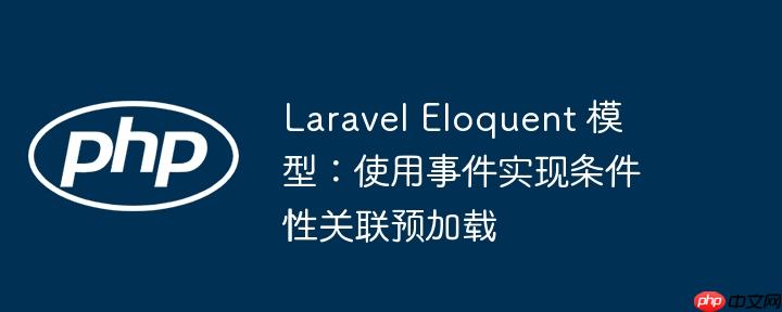 Laravel Eloquent 模型:使用事件实现条件性关联预加载