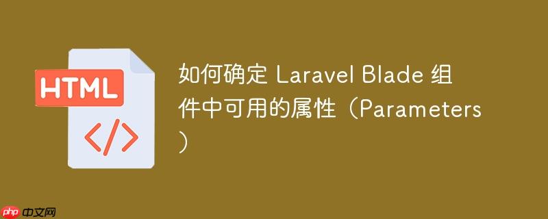 如何确定 Laravel Blade 组件中可用的属性（Parameters）