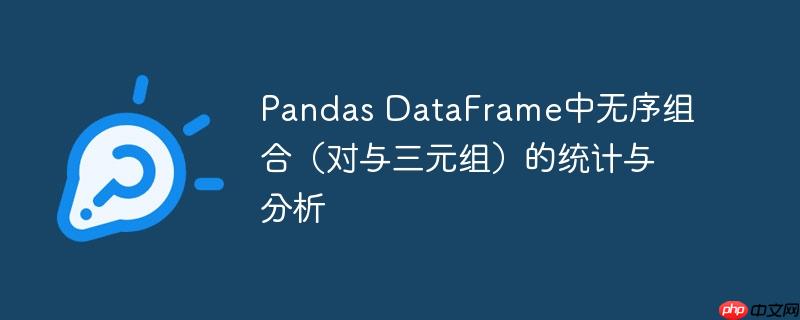 Pandas DataFrame中无序组合(对与三元组)的统计与分析