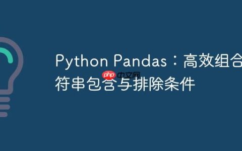 Python Pandas：高效组合字符串包含与排除条件