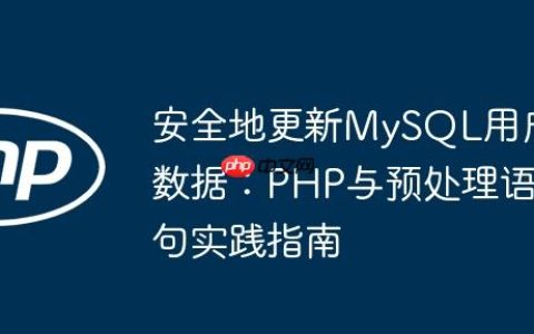 安全地更新MySQL用户数据：PHP与预处理语句实践指南